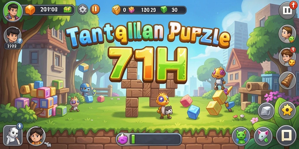 Screenshot utama menunjukkan gameplay Puzzle yang menarik dan menantang.