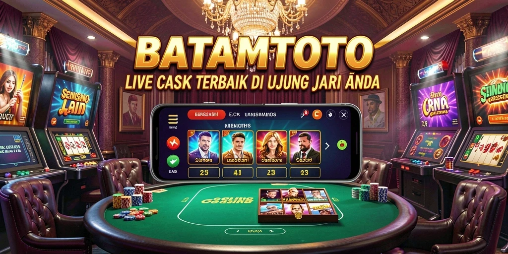 Tampilan gameplay Live Casino yang mendebarkan di BATAMTOTO.