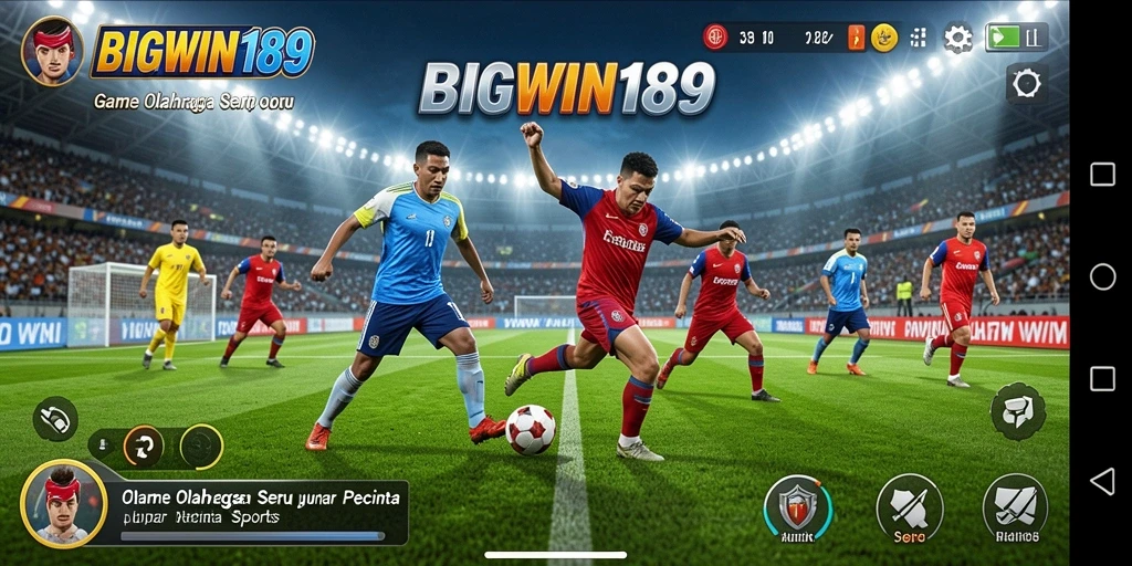 Screenshot gameplay <strong>BIGWIN189</strong> menampilkan aksi kompetitif olahraga yang mendebarkan.