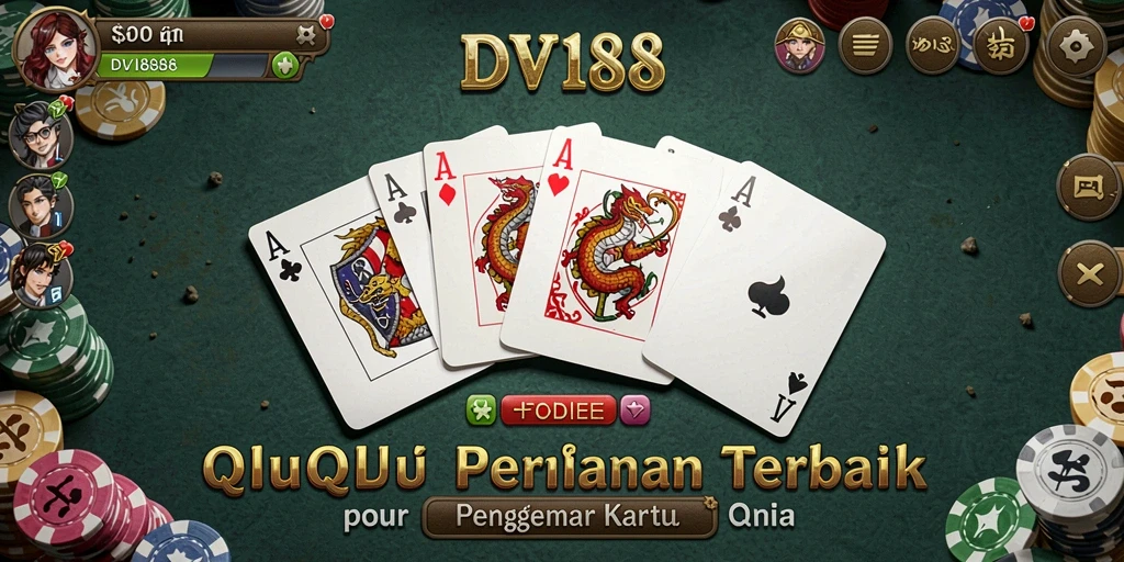 Tangkapan layar gameplay DV188 menampilkan aksi seru bermain QiuQiu.