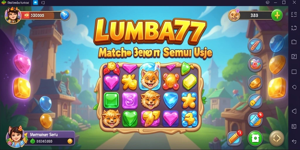 Tampilan gameplay LUMBA77 yang menarik dengan penuh warna.