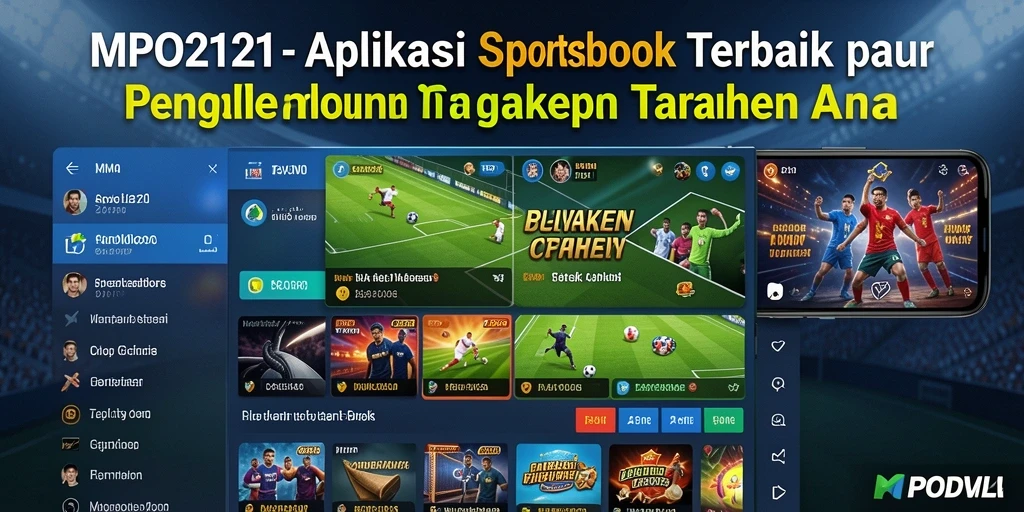 Screenshot MPO2121 yang menunjukkan aplikasi Sportsbook yang menarik dan dinamis.