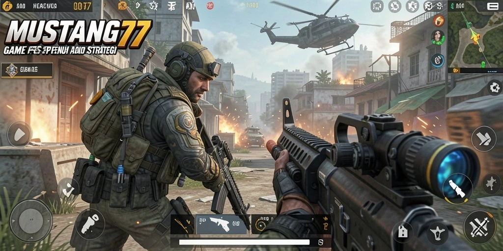 Screenshot gameplay MUSTANG77 yang menampilkan aksi menegangkan.
