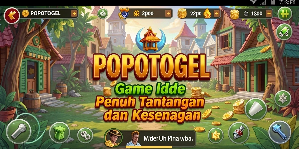 Tampilan gameplay POPOTOGEL yang penuh warna dan interaktif.
