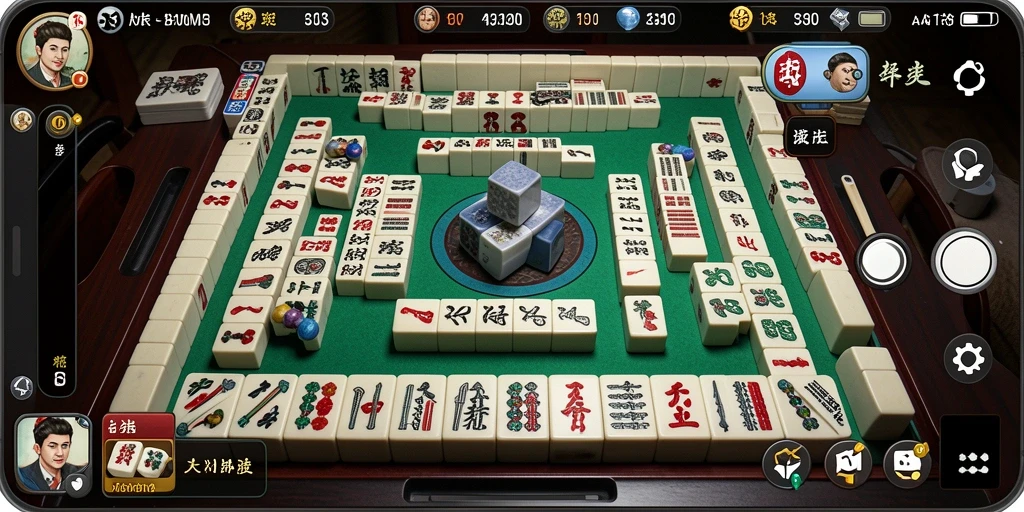 Tampilan gameplay seru S13 dengan elemen Mahjong yang menarik.