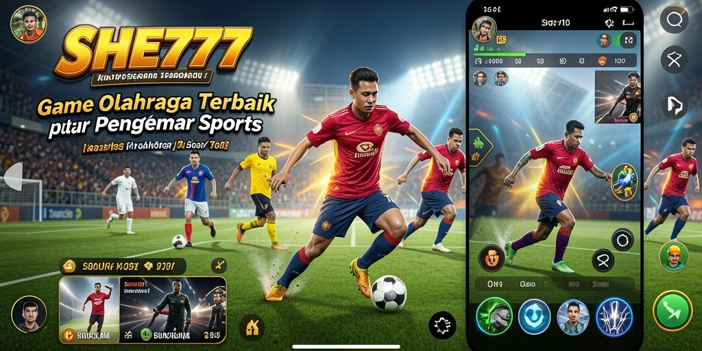 Tampilan gameplay menegangkan di <strong>SHE777</strong> dengan aksi olahraga yang seru.