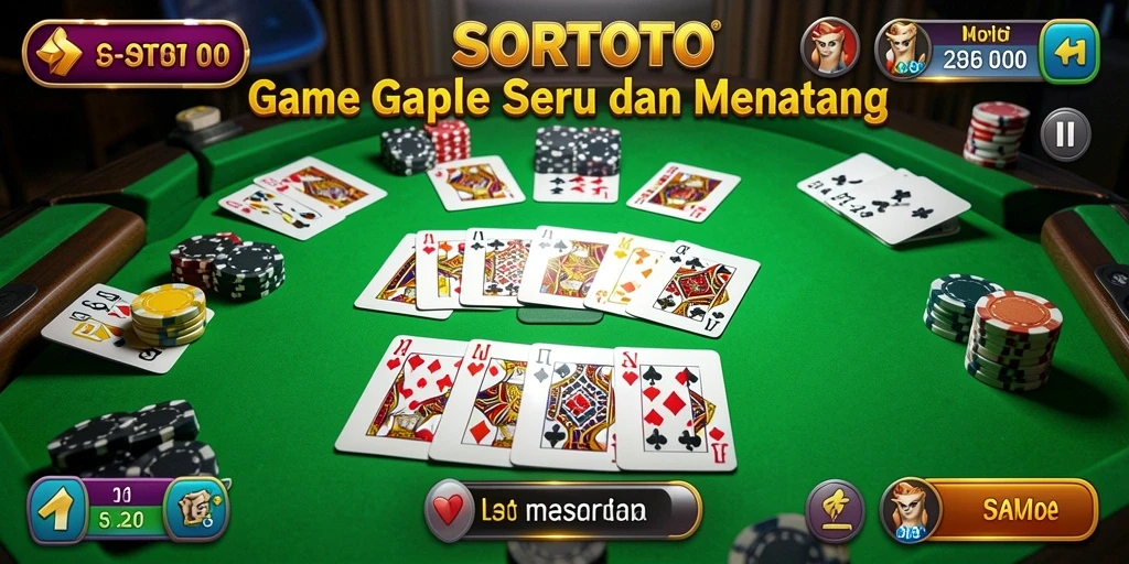 Gameplay SORTOTO yang menarik dan penuh tantangan di Gaple.