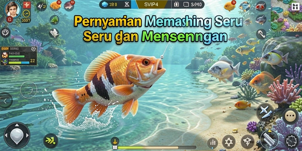 Gameplay menarik di SVIP4 dengan memancing yang seru.